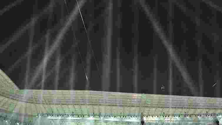 Львівський стадіон до Євро-2012 відкрили лазерним шоу