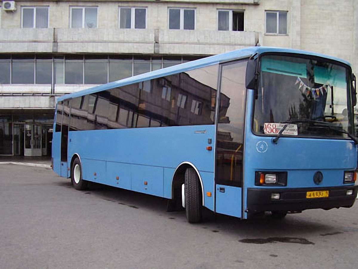 На дорозі Київ – Чоп горів автобус ЛАЗ