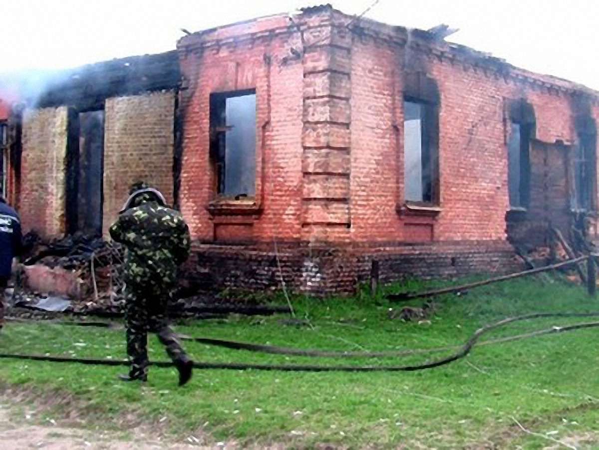 На Закарпатті згоріла школа