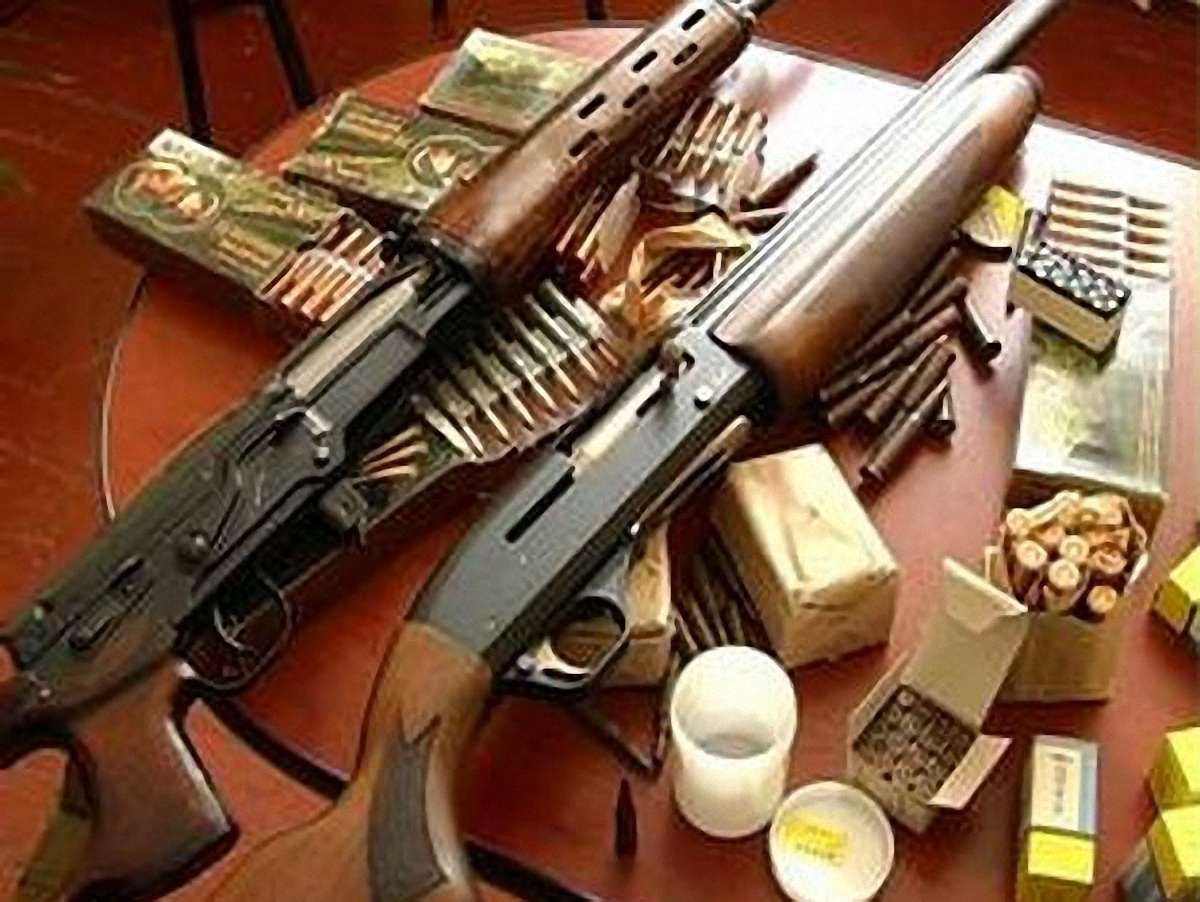  Мостиські прикордонники вилучили в двох українців зброю і набої