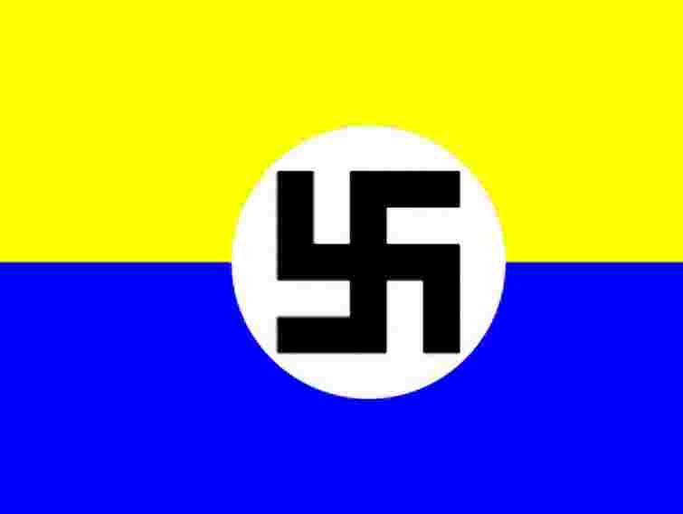 Міліція Черкас не хоче порушувати справу через розмальований свастикою прапор