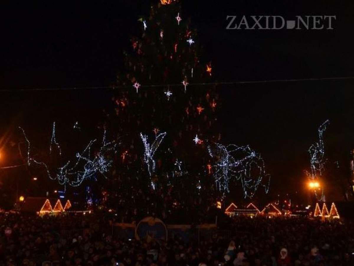 З-під міської ялинки Львова 1 січня вивезли 5 вантажівок сміття