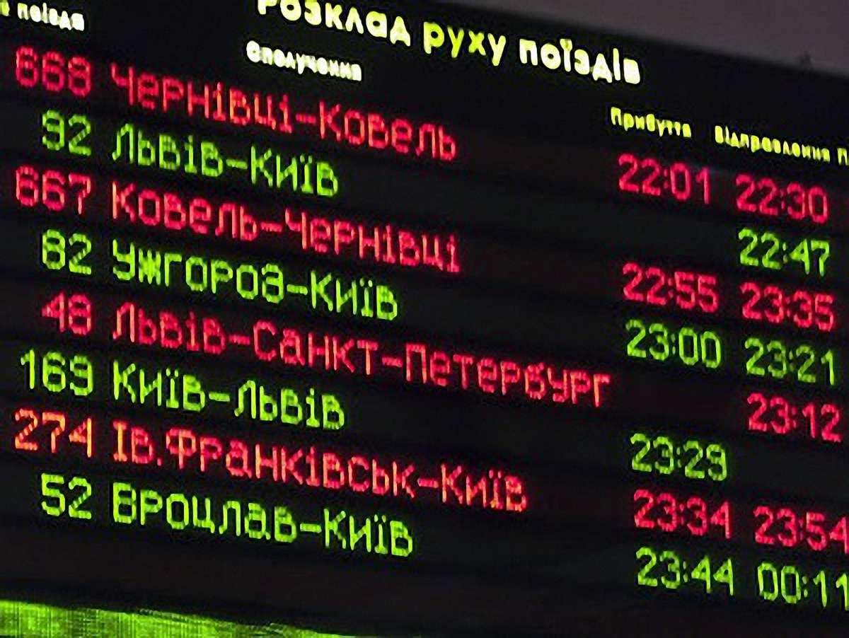 На вокзалі «Львів» за 4 млн грн оновлять табло та годинники