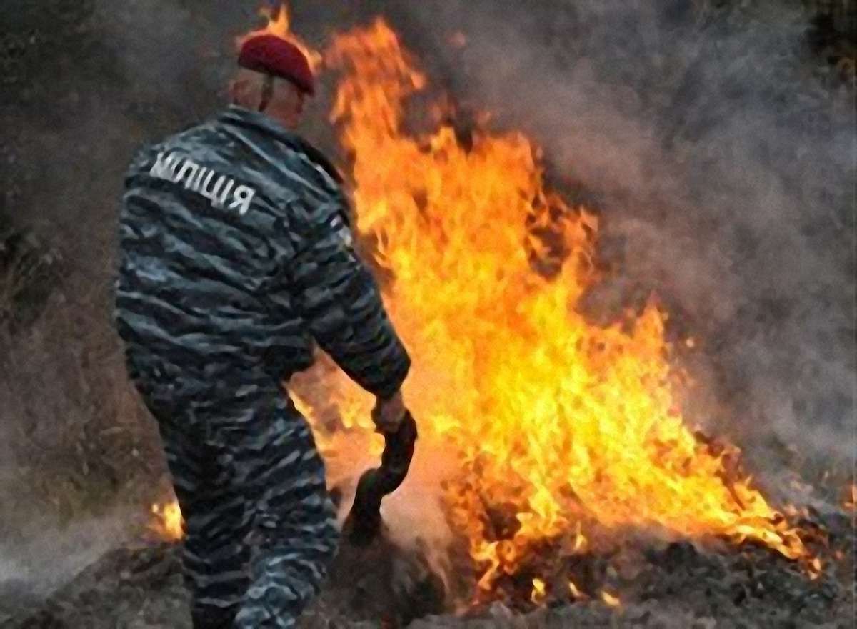 На Львівщині спалили наркотиків на 1 млн грн