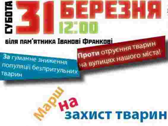 У Львові пройде марш на захист тварин від отруєнь