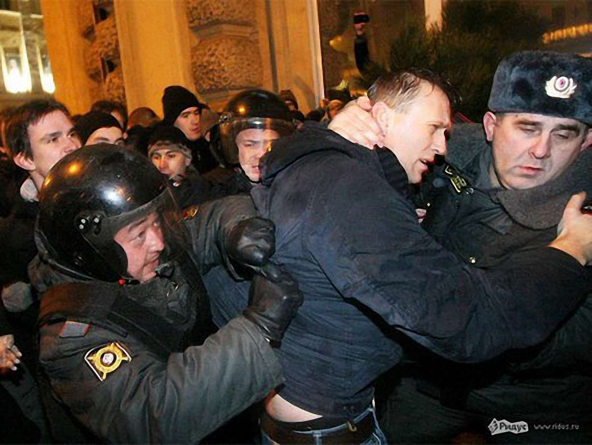 Дві третини затриманих на мітингах у Москві визнано винними