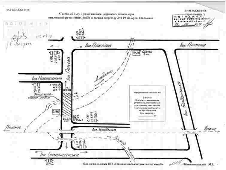 Завтра переїзд на вул.Польовій закриють для транспорту