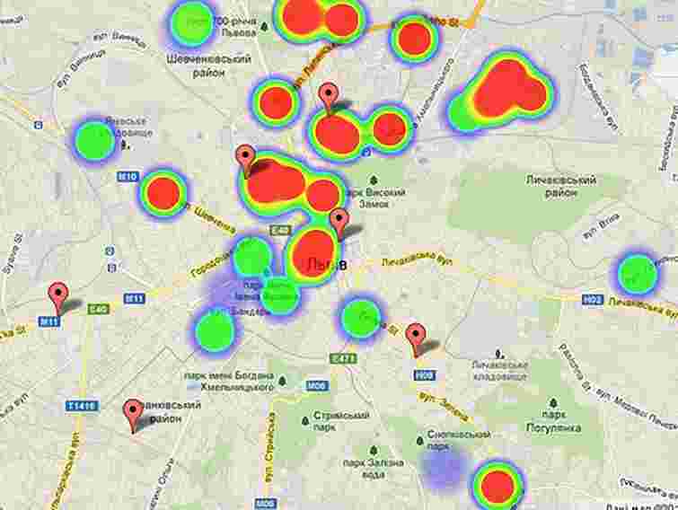 Минулого тижня у Львові не смерділо лише в суботу, – карта