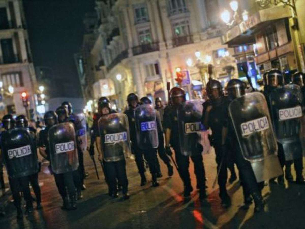 В Іспанії півсотні осіб постраждали в антиурядових протестах