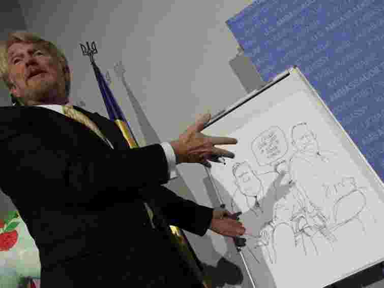 Пулітцерівський лауреат зобразив утиски ЗМІ в Україні на карикатурі