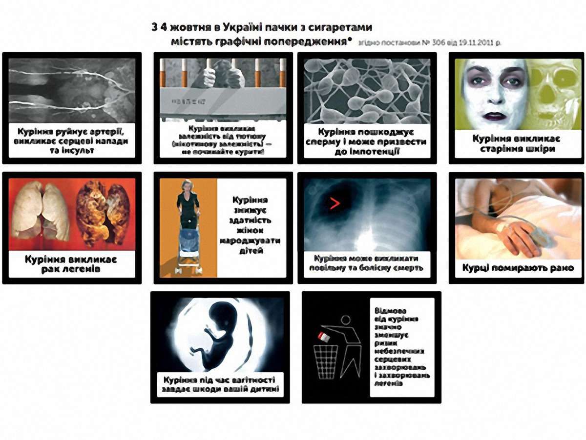 На цигарках будуть написи «Куріння вбиває»