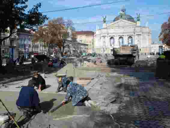 Проспект Свободи  у Львові відновлять до кінця листопада