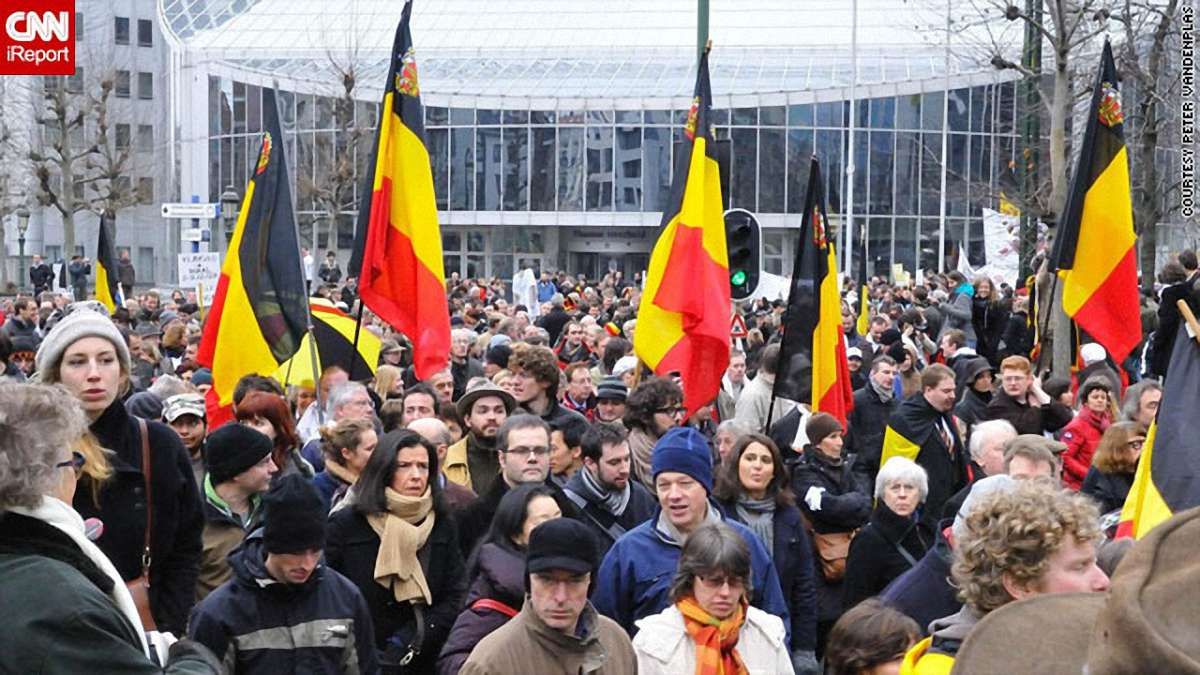 У Бельгії 30 тисяч людей вийшли на акції протесту