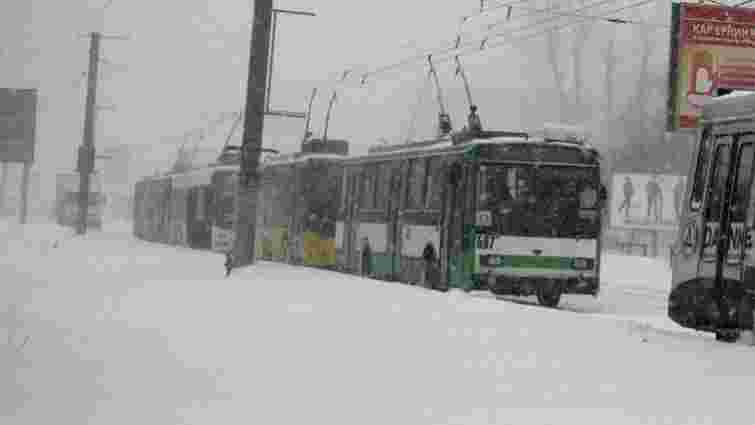 У Львові через замети не курсують три тролейбусні маршрути