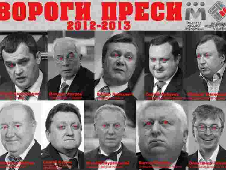 У список ворогів преси потрапили Княжицький і Ткаченко