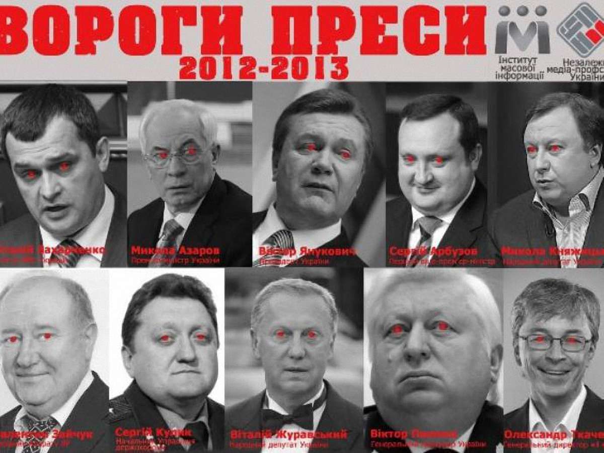 У список ворогів преси потрапили Княжицький і Ткаченко