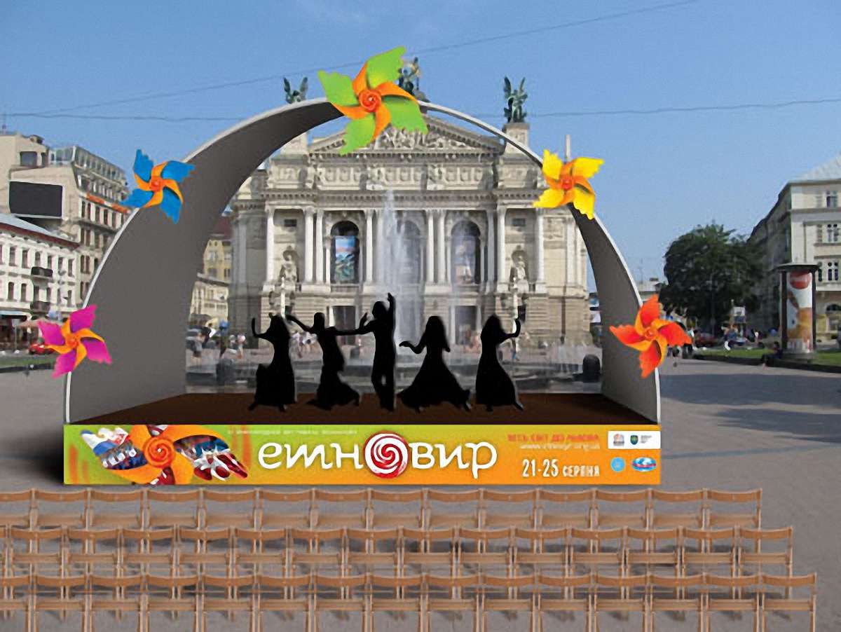 Сцену з гігантськими вітряками встановлять у Львові біля оперного до «Етновиру»