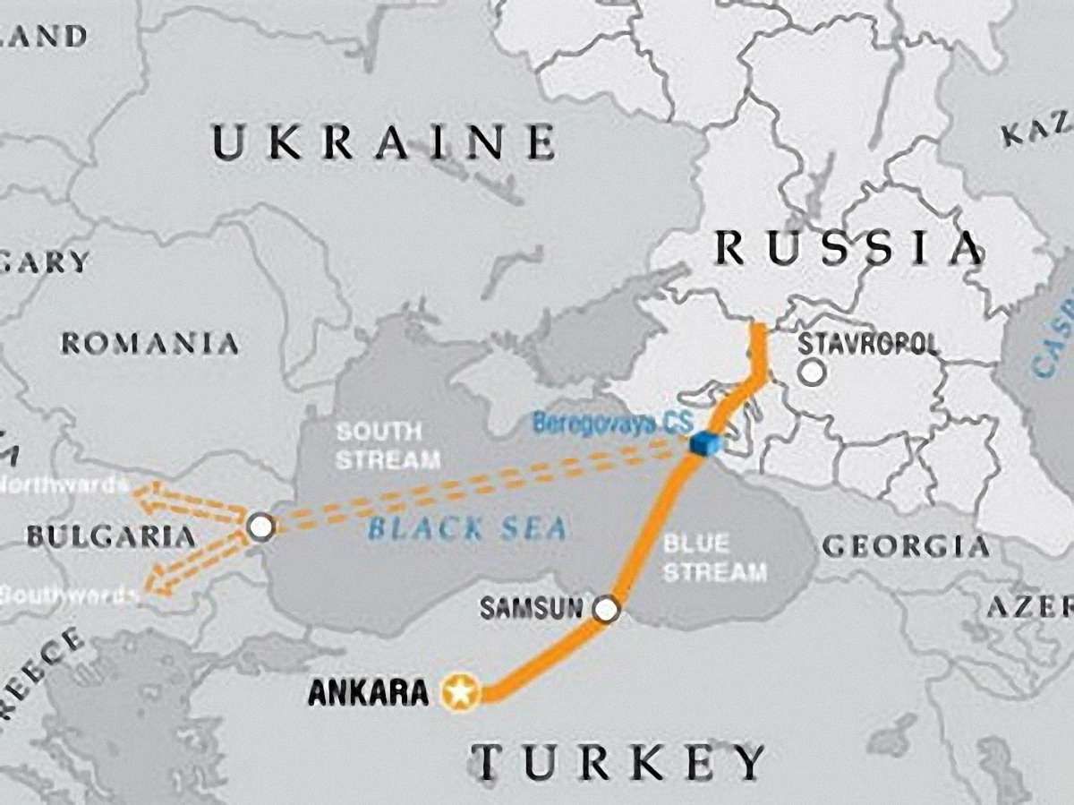 Російський газопровід в обхід України почали будувати у Болгарії