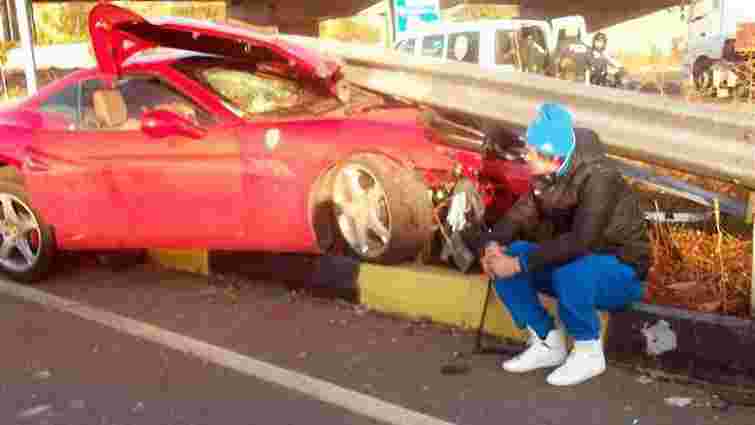 П’яний Мілевський вщент розбив свою Ferrari (фото)