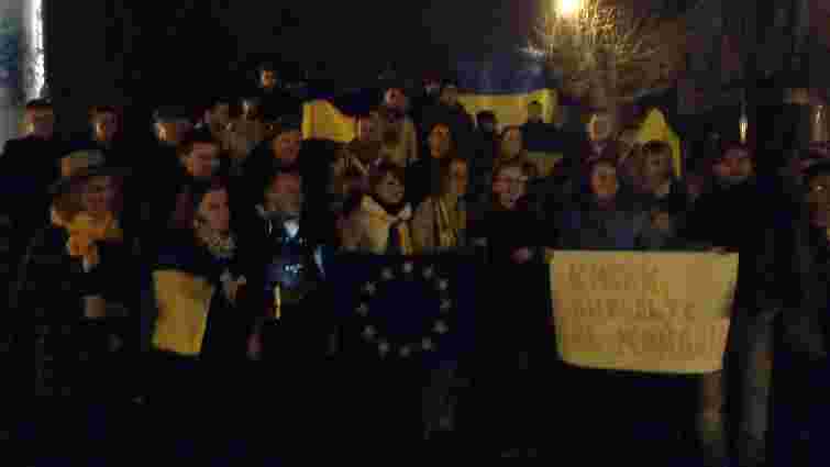У центрі Львова протестувала невдоволена діями уряду молодь