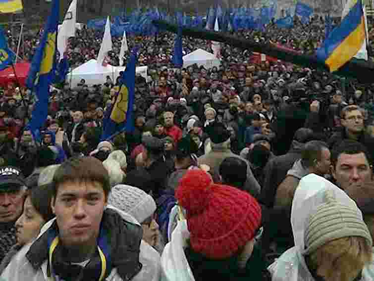 Міліція нарахувала 20 тис. осіб на Євромайдані у Києві
