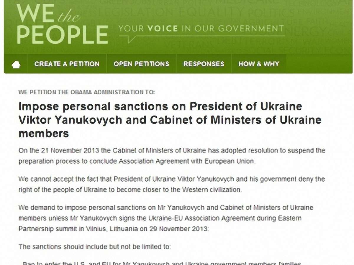 За арешт рахунків Януковича – вже більше 50 тисяч українців