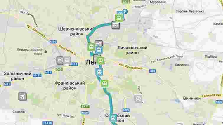 У Львові можна уже слідкувати он-лайн за трьома маршрутами