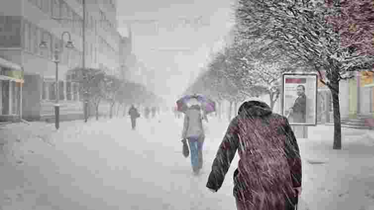 На Львівщині обіцяють сніг, хуртовини та ожеледицю