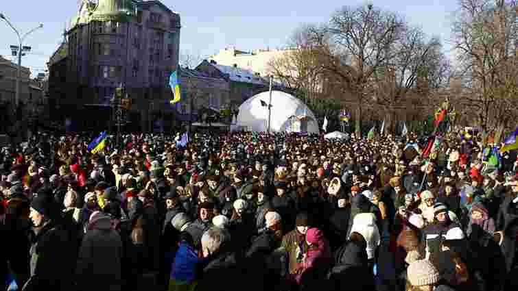 У Львові на Євромайдані зібралося до 20 тисяч людей