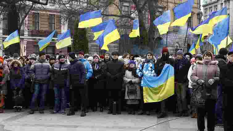 На Євромайдані у Львові зібралося вже п'ять тисяч студентів