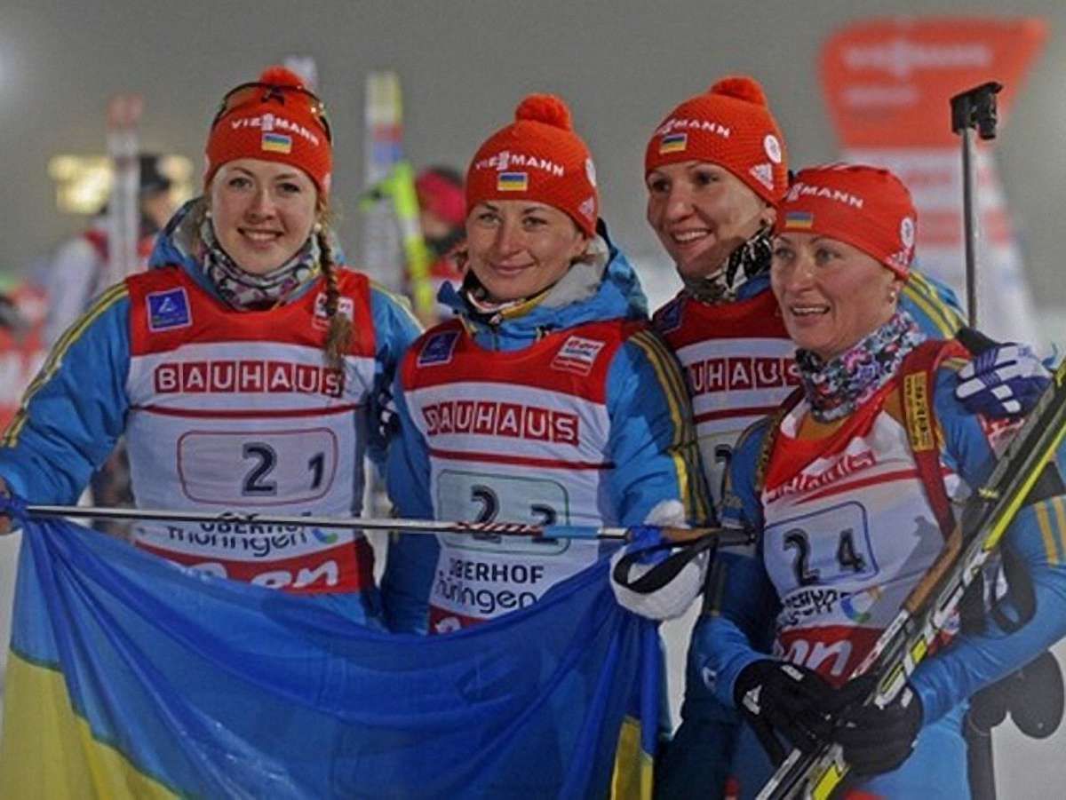 Українські біатлоністки здобули срібло Кубка світу
