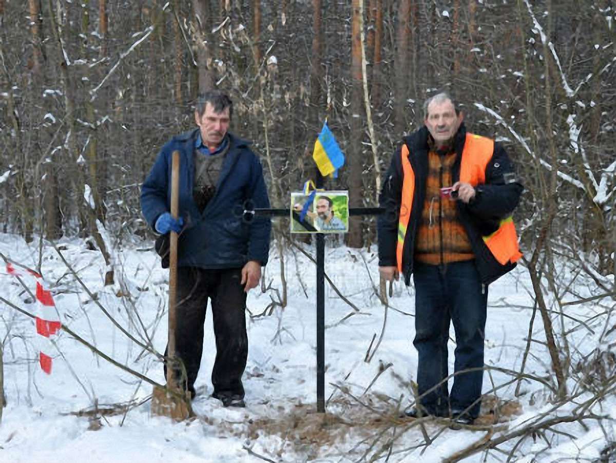 На місці загибелі Вербицького встановили пам'ятний хрест (фото)