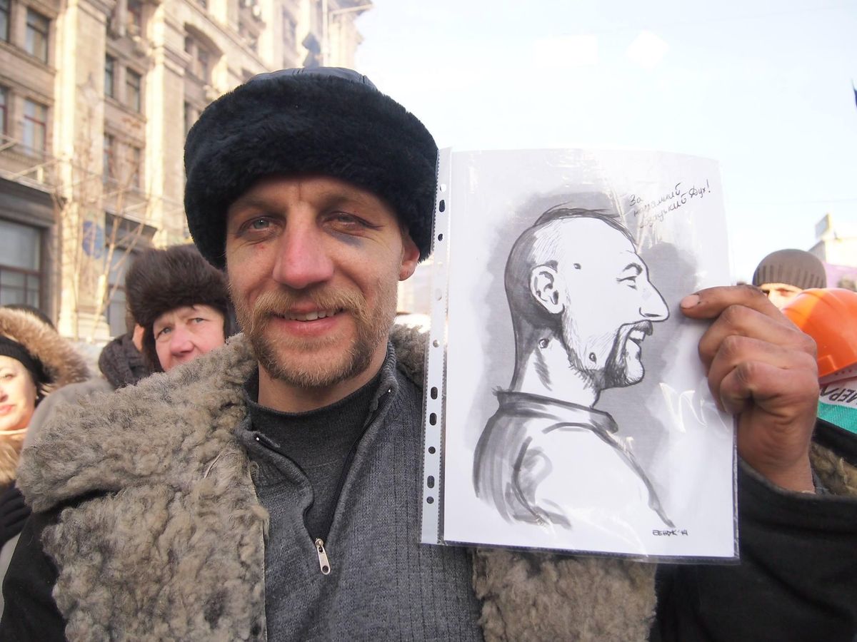 Козак, над яким знущався «Беркут», надихнув художників