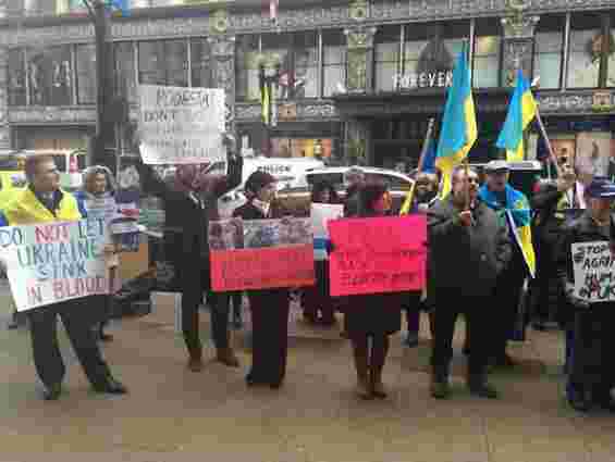 У США українці пікетували лобістів Януковича (фото)