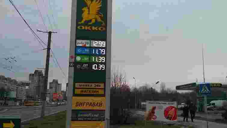 На львівських АЗС вартість бензину А95 наблизилась до 12 грн/л
