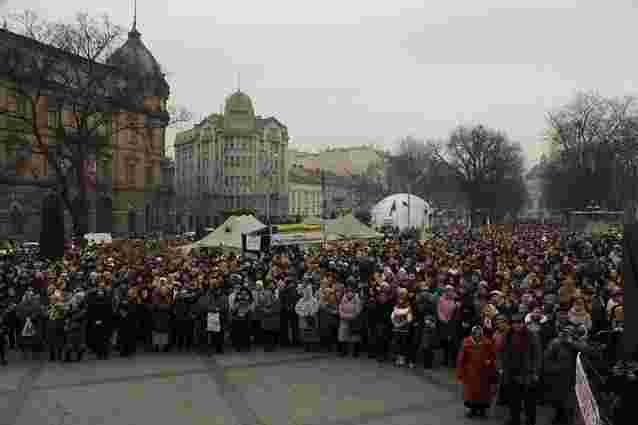 У Львові 15 тисяч людей зібрались на Євромайдані