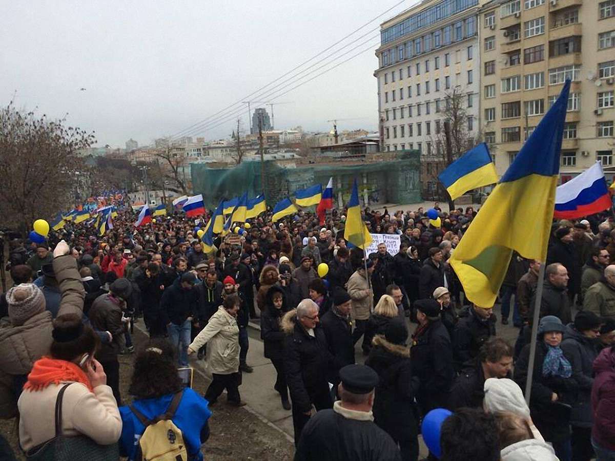 На «Марш миру» в Москві прийшло понад 50 тис. людей