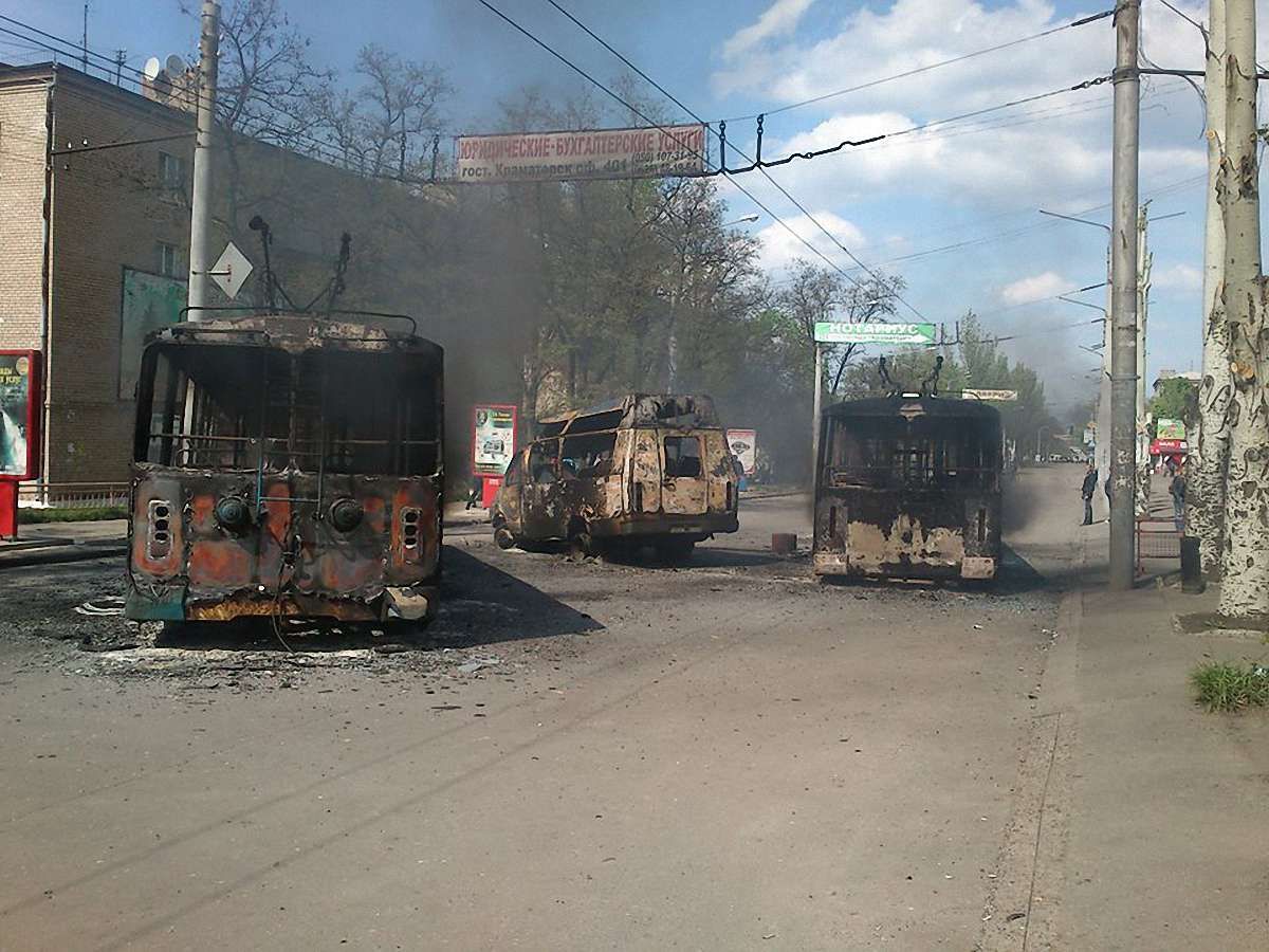 З'явилося відео після активних дій сепаратистів Краматорська