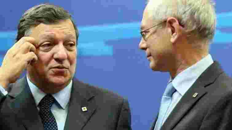 Баррозу і Ромпей привітали Порошенка з перемогою
