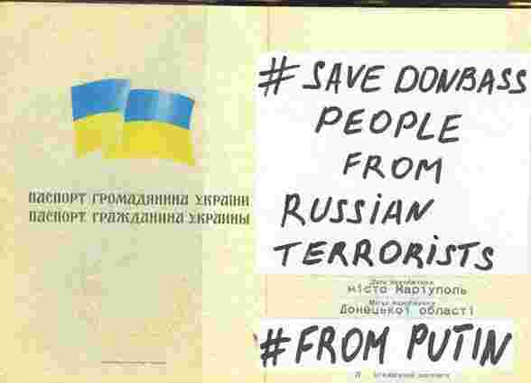 Мешканці Донбасу влаштували флешмоб в мережі: #SaveDonbassPeopleFromPutin