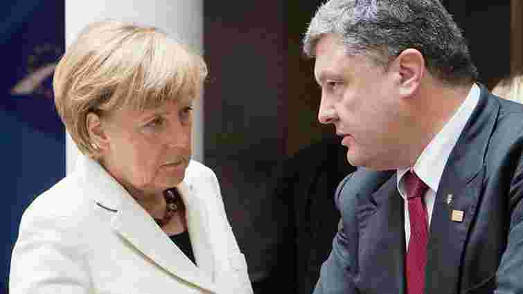 Порошенко і Меркель обговорили виділення третьої хвилі макроекономічної допомоги ЄС для України