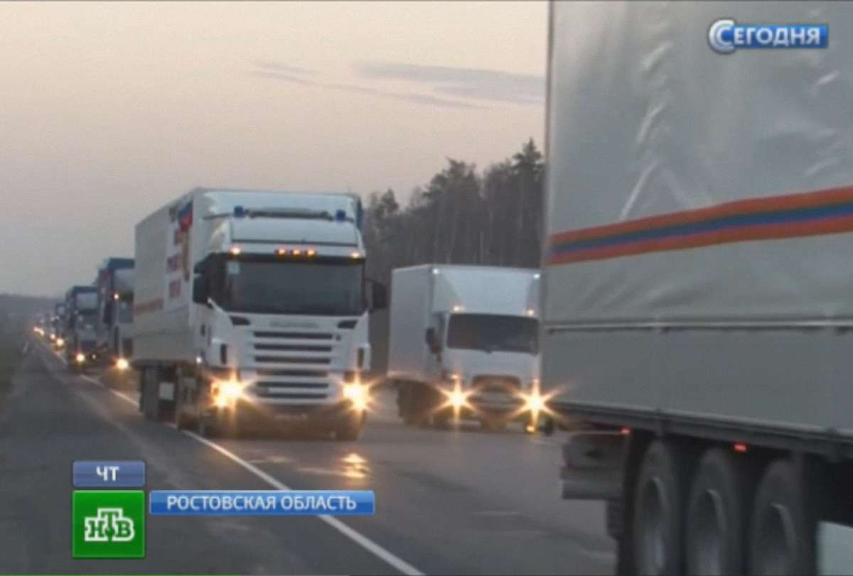 Російська автоколона з гуманітарним вантажем для Донбасу доїхала до Ростовської області