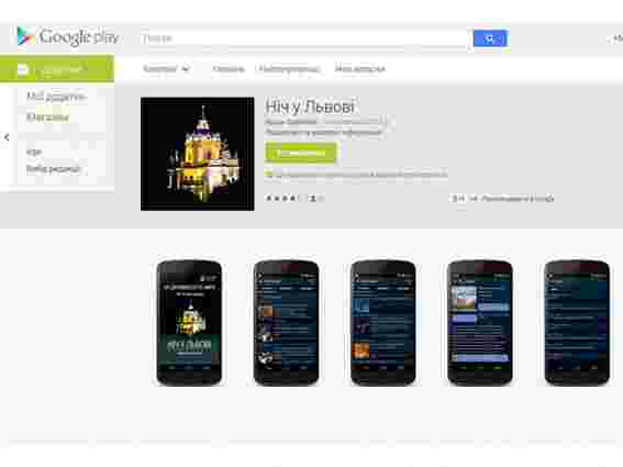 Фестиваль «Ніч у Львові» отримав мобільний додаток на Android