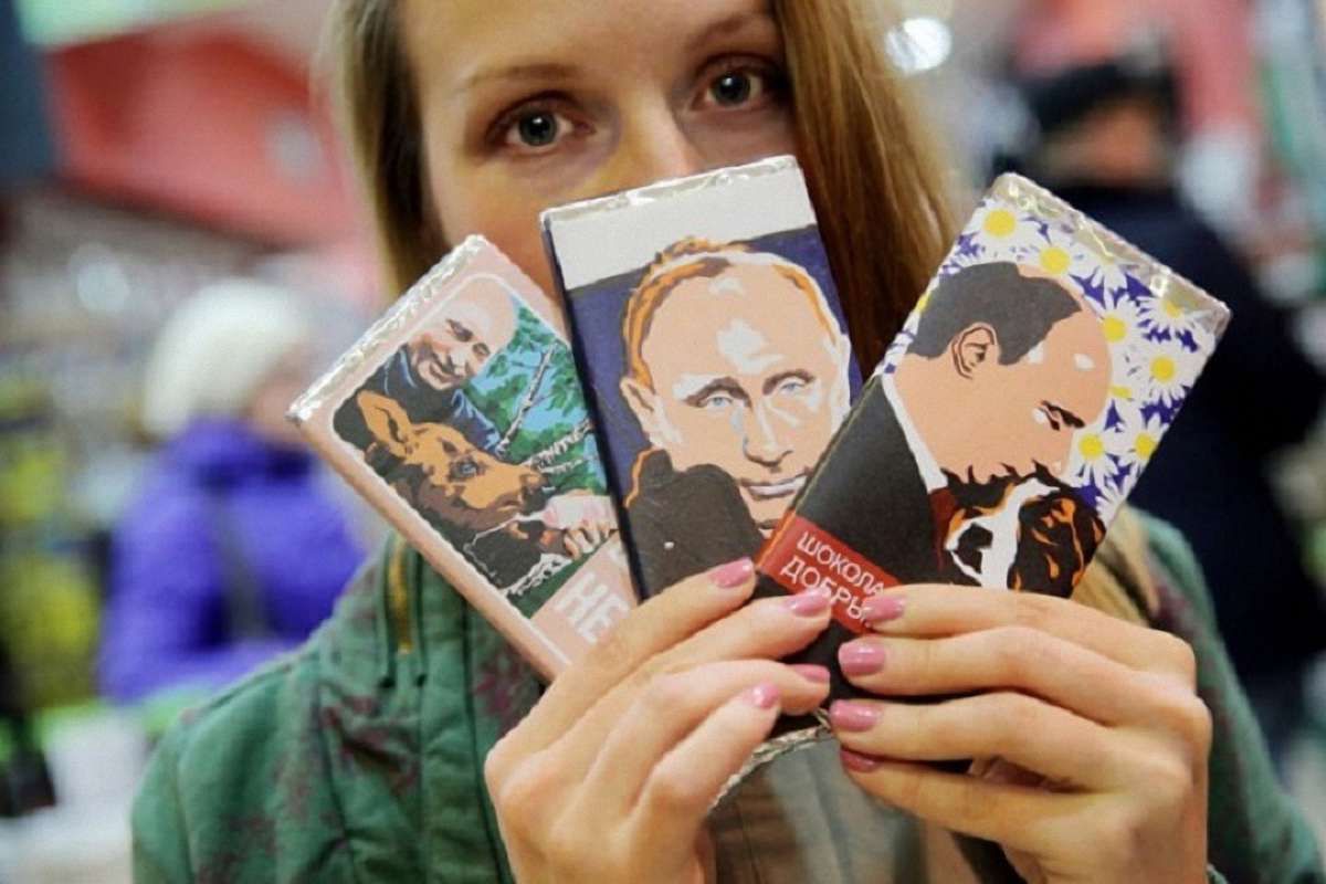 У Росії з'явився Путін в шоколаді: «Ніжний», «Добрий» і «Гіркий» 