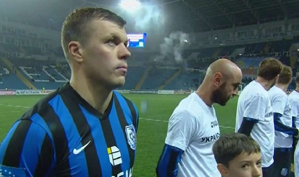 Гравець «Чорноморця» відмовився одягати футболку на підтримку української армії