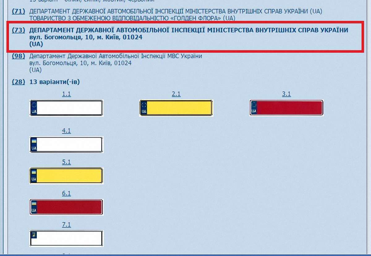 ДАІ стала єдиним власником патенту на номерні знаки для автомобілів