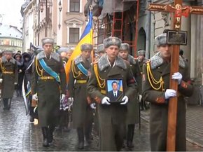 Львів попрощався із кіборгом Леонідом Луциком, який поліг на Луганщині