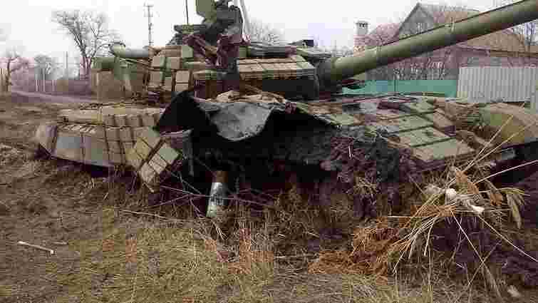 Під Маріуполем бійці АТО знищили танк і вісьмох російських військових