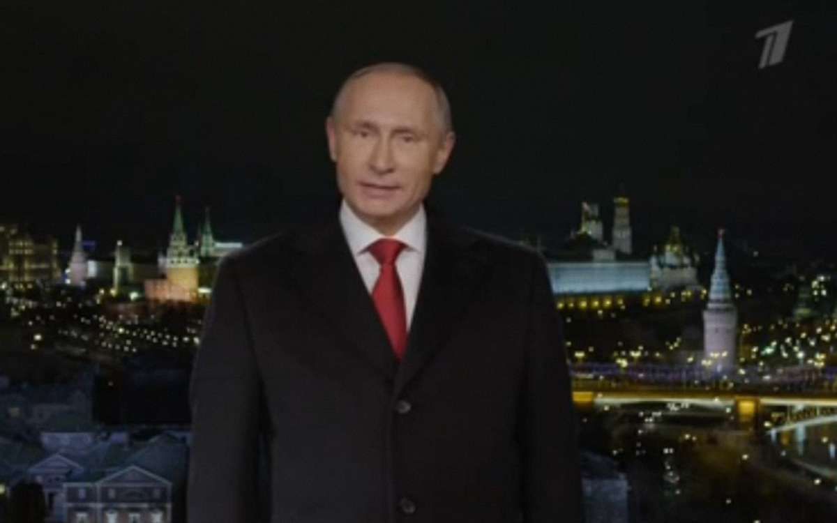 У новорічному привітанні Путін не забув згадати про Крим (відео)