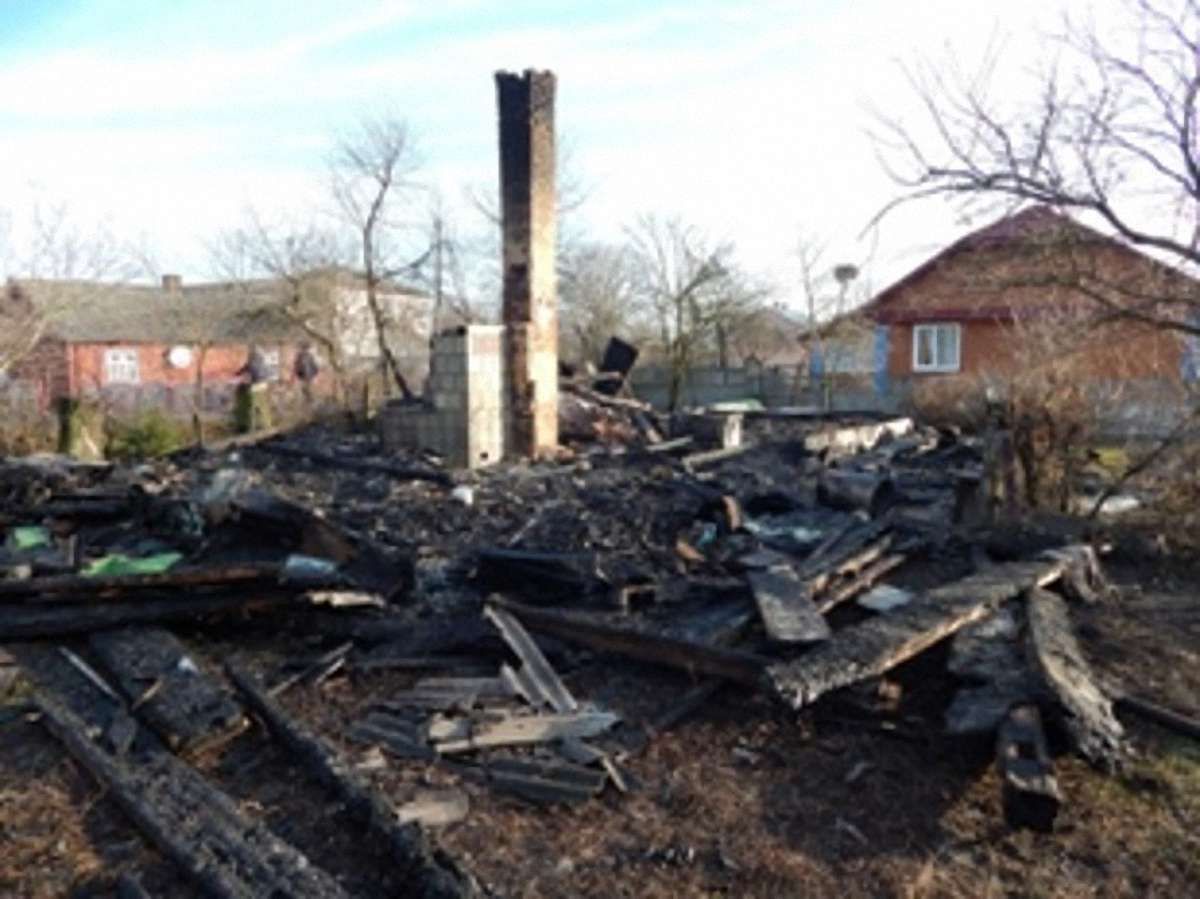 На Львівщині дотла згорів житловий будинок
